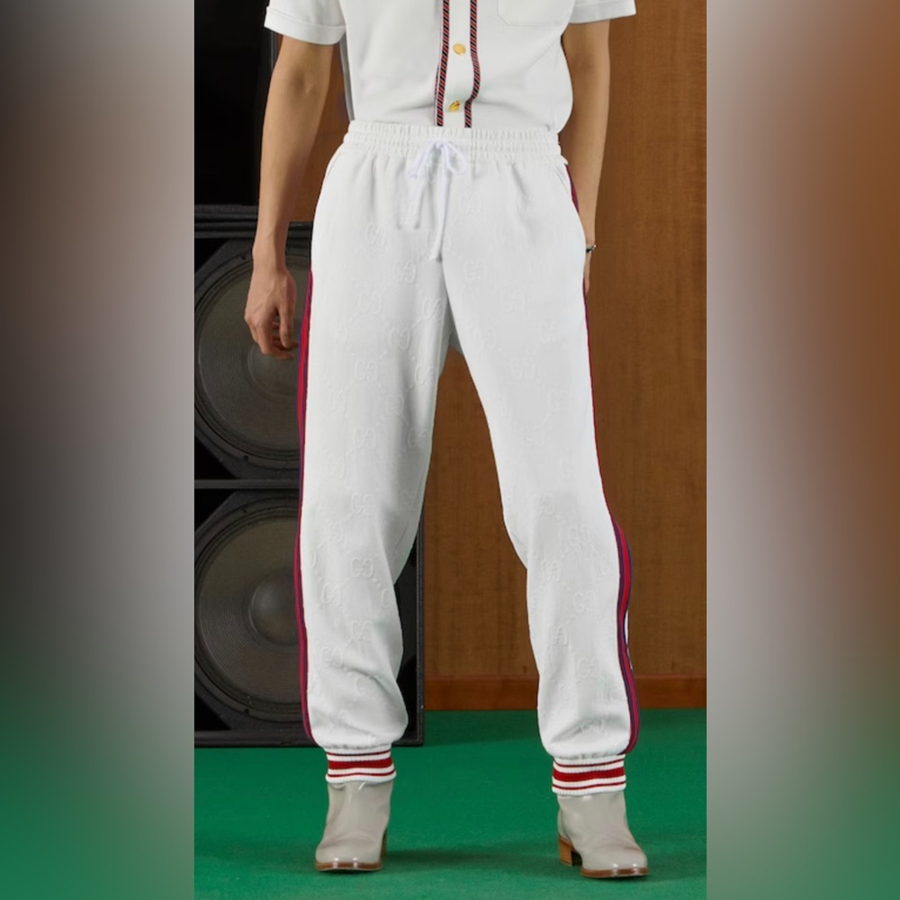 GUCCI UNISEX Jacquard Jersey Jogging Pant NWT